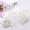 Bolsa de Nueva Llegada Bolsa de Encaje con Bordado de Estrella Blanca Fábrica Spot Bolsa para Empaque de Joyería Bolsa de Regalo Bolsa de Almacenamiento de Encaje