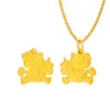 Puzuoqiang Color-Preserving Oro de Arena Antiguo Accesorios DIY Colgante Unicornio Kt Hello Kitty Cadena para Clavícula de Dibujos Animados para Mujeres