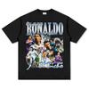 Sudadera con capucha y cuello redondo de algodón grueso con estampado vintage C Luo de fútbol transfronterizo estadounidense