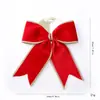 Adornos para árbol de Navidad con lazo y ribete de terciopelo, nuevos, transfronterizos, decoraciones navideñas de alta calidad para hacer tú mismo, venta al por mayor