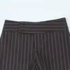Comercio Electrónico Transfronterizo al por Mayor 2026 Nueva Moda Europea y Americana para Mujer con Temperamento Elegante Shorts Rayados Finos Ceñidos a la Cintura