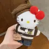 Moda Otoño e Invierno Nuevo Conjunto de Esquí Llavero de Felpa Hello Kitty Bolso Cálido Kt Colgante