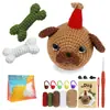Paquete de Materiales para Crochet de Lana Set Muñeca de Peluche de Tejido Muñeca Tejida Muñeca de Ganchillo Tejido DIY