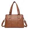 Tendência Europeia Americana Street Retro Bolsa de Mão Feminina Grande Capacidade 70% de Desconto Tote Cor Sólida Casual Bolsas de Ombro para Mulheres