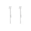 Pendientes de Borla de Zirconia Micro-Pavimentados de Dos Piezas para Mujer, Exquisitos y Versátiles, Pendientes Largos de Alta Gama, Pendientes de Nuevo Estilo 2026