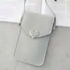 Nova Bolsa Transversal Mini para Estudantes 2020 Porta-moedas Coração Porta-cartões Bolsa Transparente para Celular com Tela Sensível ao Toque