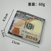 Billetera de Dólares para Hombre Transfronteriza de Gran Capacidad Retro Dólar Indio Cartera Creativa Explosión de Amazon en stock