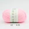 Bola de Hilo de Algodón Leche de 4 Hebras Hecha a Mano DIY Muñeca Tejida Ramo Sombrero Sin Bolitas