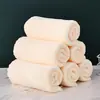 Toalhas Descartáveis Laváveis de Fleece de Coral para Banhos, Pousadas e Lojas de Massagem nos Pés, Cor Lisa Bordas Cortadas para Presente