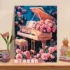 Pintura al Óleo Digital al por Mayor Pintura al Óleo DIY Colorear Florales Alféizar de Ventana Flor Pintura al Óleo Relleno Pintura Decorativa Simple