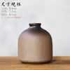 Jarrón Pequeño de Gres Antiguo Decoración de Escritorio para Sala de Estar Hogar Mini Cerámica Creativa Recipiente Hidropónico Arreglo de Flores Secas
