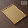 Bandeja Ovalada Marrón Plus para Manteles Individuales para Taza de Agua Doméstica Bandeja de Bambú Bandeja para Comidas Chinas Bocadillos Cuenco para Frutas Secas
