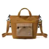 Bolso de Mano Portátil de Lona Duradera Resistente al Desgaste con Gran Capacidad para Uso Diario Casual, Almacenamiento de Cámara y Bolso de Hombro para Viajes