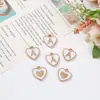 Serie de 26 Letras Corazón Gota de Aceite Aleación Accesorios Colgante DIY Pulsera Collar Colgante Perforado Accesorios para Joyería