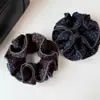 Scrunchie de Moda Coreana Estampado de Alta Gama para Mujer Nueva Banda Elástica para Cola de Caballo de Cuatro Capas Estilo Retro