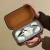 Tetera portátil Dingyao Xishi Juego de té Kung Fu con una tetera y cuatro tazas, Regalo de inauguración de empresa, Recuerdo empresarial, Regalo del Día Nacional