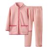 Conjunto de Pijama Polar de Doble Cara para Niños y Niñas, Pijamas de Polar Plus, Ropa de Casa Cálida para Otoño e Invierno, Conjuntos de Pijama Engrosados