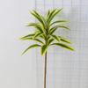 Planta Verde Artificial Decoración de Lirio de 2 Cabezas Bambú Bambú Rico Madera de Brasil Planta Falsa Tropical Bambú Hojas de Bambú de Plástico