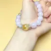 Pulsera de Kunzita y Citrino - Simple, Versátil, Moderna, Exquisita Pulsera para Mujer - Al por Mayor para Transmisiones en Vivo