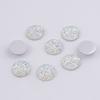 En stock 14mm Gintianxing Parche Redondo Taladro de Resina Fondo Plano Taladro Racimo de Cristal de Mineral Bulto Accesorios para Joyería DIY