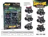 Juguete de motocicleta de dinosaurio para niños transfronterizo, de fricción, todoterreno de simulación, dinosaurio de cuatro ruedas, de fricción, para niños