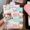 Pinza para el pelo de gato con texto de colores dulces peculiar, estilo dulce japonés versátil para niña, pinza de pico de pato lateral, pasador, accesorio para el pelo