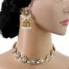 Set de Joyería de Lujo Transfronterizo Europeo y Americano con Forma de Gota de Agua, Exagerados Pendientes de Perla y Collar de Circonita Estilo Vintage de Corte al por Mayor