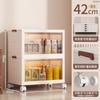 Armário de Armazenamento Dobrável Peça Única Atacado Armário de Armazenamento para Roupas Infantis Porta Dupla Armário de Armazenamento Doméstico Guarda-Roupa para Quarto
