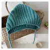 Gorro de Bebé Otoño e Invierno Nuevo Gorro de Lana Hombres y Mujeres Bebé Cálido Lindo Gorro Puntiagudo Versátil Gorro Tejido con Protección para las Orejas
