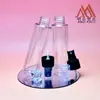 Frasco de Pet de 100ml com Bico Ultrafino Longo e Ombro Plano Frasco de Cola Especial para Fixação de Perucas Transparente e Invisível após Secagem