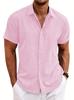 Sudadera holgada de algodón y lino para hombre, camisa playera de manga corta, talla grande, de Amazon Wish ebey, para hombre.
