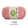 Bufanda Tejida por Uno Mismo de Algodón de Leche de 5 Hilos Peinados Paquete de Materiales para Tejer Crochet DIY Lana en Bola Lana de Grosor Medio