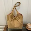 Bolso Coreano Retro Otoño e Invierno Bolso de Hombro Cuadros Doble Cara Gran Capacidad Versátil para Viajes Cotidianos Estilo Perezoso Bolso Tote