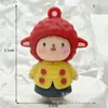 Chaveiro do Ano do Carneiro Carneiro Ganhe uma Fortuna Boneco de Borracha Macia Pingente Desenho Animado 2027 Boneco do Ano do Carneiro Ovelhinha Ornamento Presente