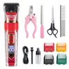 Cortapelos eléctricos para mascotas transfronterizos para perros y gatos, rasuradora recargable, peluquería profesional para mascotas depilación pantalla digital cortapelos eléctricos