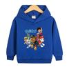 Suéter con capucha de otoño para niños del equipo Wangwang, nueva ropa para niños, top holgado, abrigo atractivo de primavera y otoño para niños