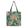 Bolso de hombro con estampado de flores al por mayor de fábrica plegable versátil gran capacidad Bolso de mano portátil para mujer para salir