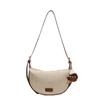 Bolsa Feminina Texturizada de Alta Qualidade com Grande Capacidade, Nova Bolsa Transversal Casual de Verão 2026 com Design de Nicho, Bolsa Dumpling para o Dia a Dia