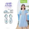 |Sandalias Elsa Princesa Cristal para Niñas Snafy Zapatos de Tacón Bajo Pequeños para Niños Verano 2026 Elsa Princesa
