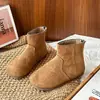 Botines Cortos de Moda para Niñas para Otoño e Invierno, Nuevos Botines Birkenstock Vintage Estilo Coreano, Elegantes Botas Martin Casuales para Niñas