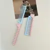 Peine Plegable Compacto, Peine de Doble Propósito para Rizos y Masaje, Antiestático, Peine Portátil para Dormitorios de Estudiantes y Suministros de Hotel