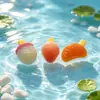 Juguete de comida en miniatura fruta helado modelo de resina llavero colgante DIY accesorio para hebilla de zapato