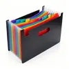 Carpeta de acordeón personalizada transfronteriza con 12 o 24 compartimentos, gran capacidad para almacenamiento de documentos de oficina y estudio