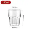Copo de Cerveja de Plástico Acrílico PC Octogonal Espessado Resistente a Quedas Transparente para Bar KTV Catering Copo Logo