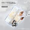 Accesorios para Uñas Piezas de Concha Piezas de Abulón Irregulares Iridiscentes Fragmentos de Piedra Triturada Caja de 6 Compartimentos Accesorios para Decoración de Uñas