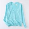 Cardigan Suéter Básico Casaco JK Uniforme Feminino Outono Inverno Japonês Loja de Departamento Estilo College Escolar Suéter Top Cinza Escuro