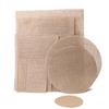 Gran oferta de decoración navideña para bodas europeas y americanas, artesanía artesanal DIY, pieza de lino cuadrada redonda retro, soporte para el cabello de generación