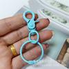 Llavero con pinza de pintura de color, directo de fábrica, hebilla para perro, anillo para libro, anillo de hojas sueltas, juguete, joyería, hebilla colgante