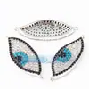 Accesorios DIY Ojo del Diablo Microincrustado de Cobre Puro Ojo Giratorio Conector Pulsera de Cuerda 30mm