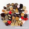 Accesorios de Resina Adornos Miniatura Muñeca de Postre Casa de Muñecas Comida Artificial Juguete Llavero de Chocolate Material para Manualidades Venta al por Mayor